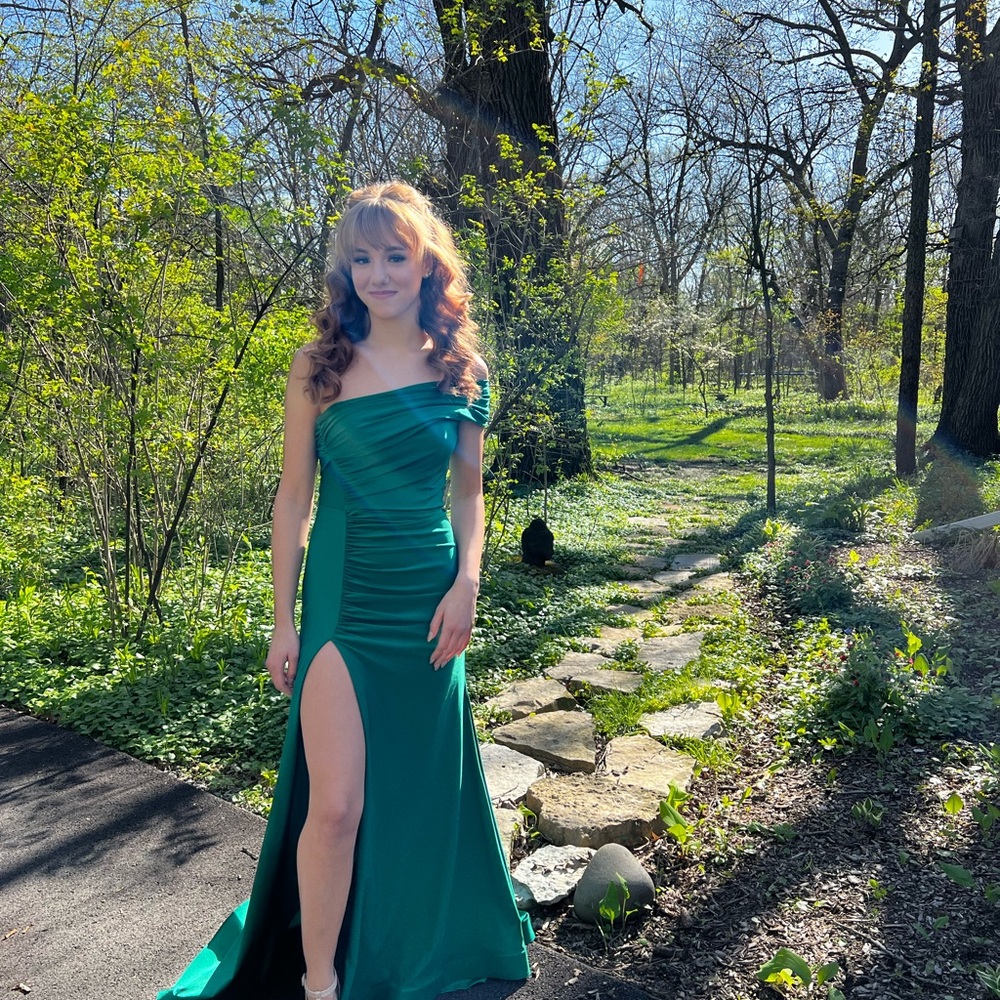 Stunning One-Shoulder Evening Gown/Prom Dress